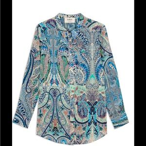 Ba&sh Blake Paisley Print Long Sleeve Blouse US M Nwot
Matching skirt available